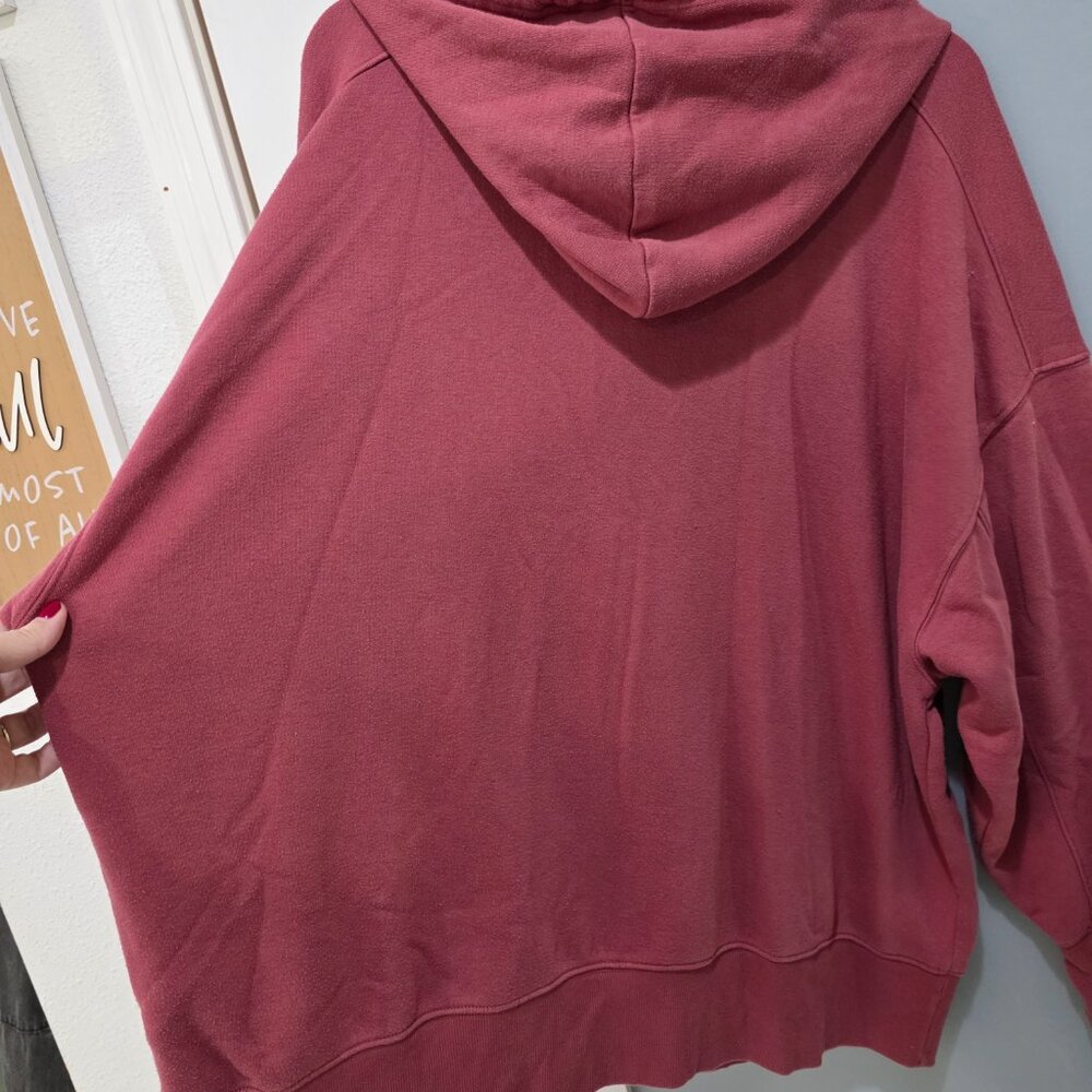 Wild Fable XL Plus Size Pink Zip Up Hoodie Sweatshirt Athleisure Cozy Thumb Hole - Picture 9 of 11